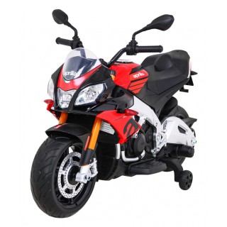 Aprilia Tuono V4 Motor na akumulator dla dzieci Czerwony + Panel MP3 + Kółka pomocnicze + Wolny Start