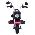 Motor Chopper V-Max na akumulator dla dzieci Różowy + Melodie Klakson + Światło + Kółka pomocnicze