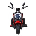 Motorek Fast Tourist na akumulator dla dzieci Czerwony + Audio + Światła + Ekoskóra