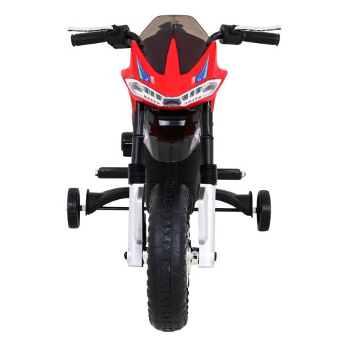 Motor Night Rider na akumulator dla dzieci Czerwony + Kółka pomocnicze + MP3 USB + Gaz w manetce