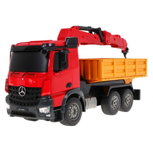 Ciężarówka Dźwig HDS dla dzieci 6+ Mercedes-Benz Arocs Zdalnie sterowany 1:20 Ruchome części