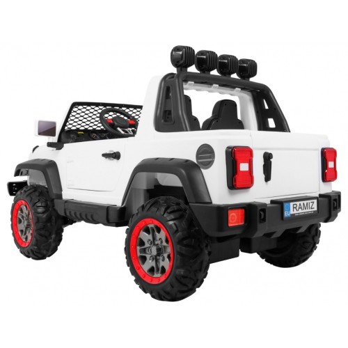 Auto terenowe AllRoad dla 2 dzieci Biały + Napęd 4x4 + Pilot