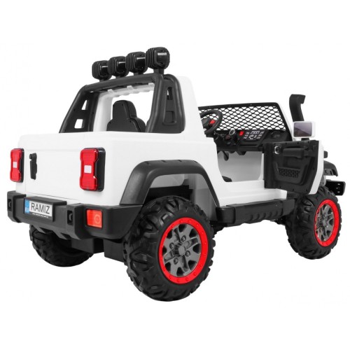 Auto terenowe AllRoad dla 2 dzieci Biały + Napęd 4x4 + Pilot