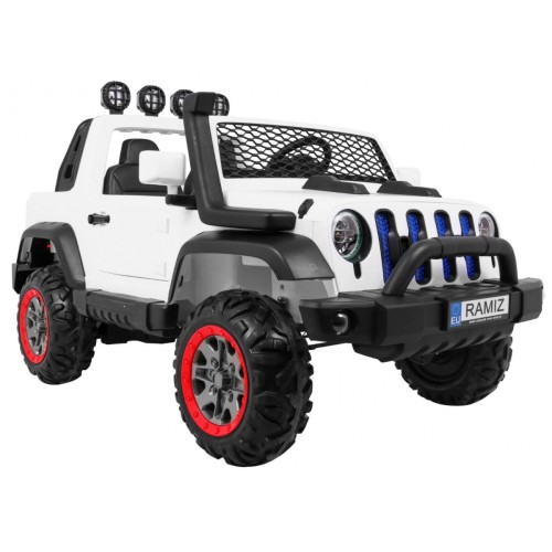 Auto terenowe AllRoad dla 2 dzieci Biały + Napęd 4x4 + Pilot