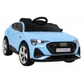 Audi E-Tron Sportback dla dzieci Niebieski + Pilot + Napęd 4x4 + Wolny Start + Radio MP3 + LED
