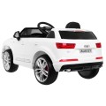 Audi Q7 Quattro S-Line na akumulator Biały + Pilot + Wolny Start + EVA + Radio MP3 LED