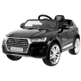 Audi Q7 Quattro S-Line na akumulator Czarny + Pilot + Wolny Start + EVA + Radio MP3 LED