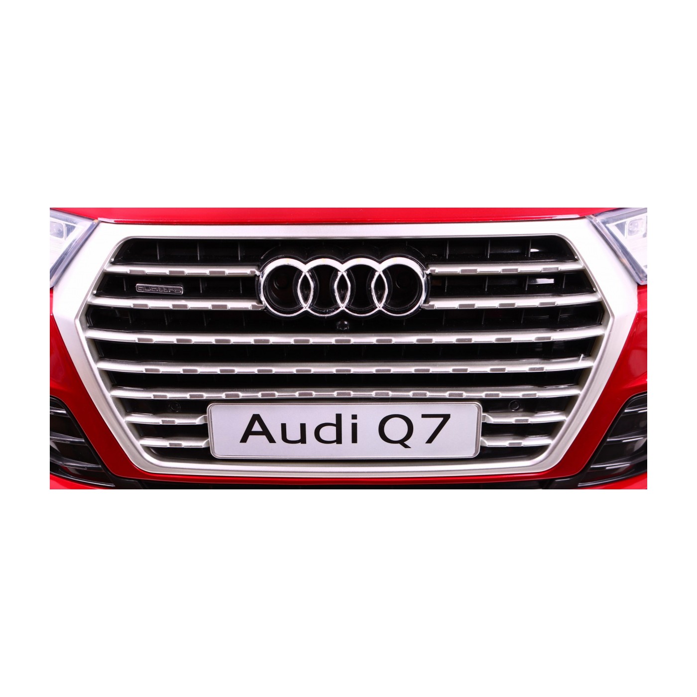 Audi Q7 Quattro S-Line na akumulator Czerwony + Pilot + Wolny Start + EVA + Radio MP3 LED