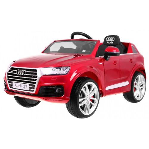 Audi Q7 Quattro S-Line na akumulator Lakier Czerwony SUV + Pilot