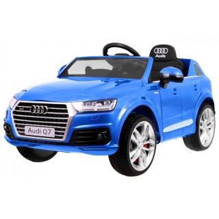 Audi Q7 Quattro S-Line na akumulator Lakier Niebieski + Pilot + Wolny Start + EVA + Radio MP3