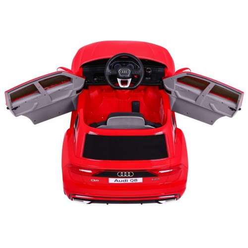 Audi Q8 Lift na akumulator dla dzieci Czerwony SUV + Pilot