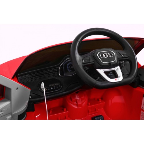 Audi Q8 Lift na akumulator dla dzieci Czerwony SUV + Pilot