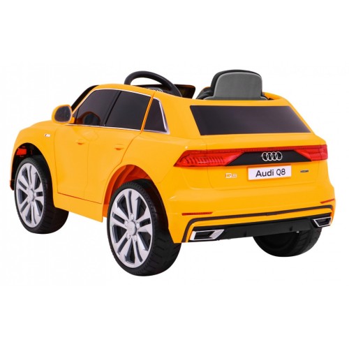Audi Q8 Lift, SUV na akumulator dla dzieci Żółty + Pilot