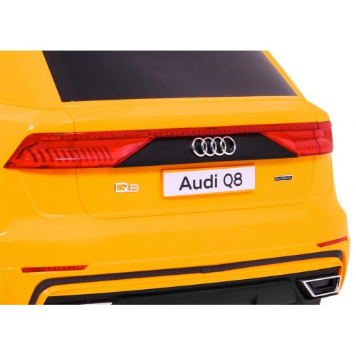 Audi Q8 Lift, SUV na akumulator dla dzieci Żółty + Pilot