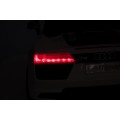 Audi R8 na akumulator dla dzieci Biały + Pilot + EVA + Wolny Start + MP3 LED