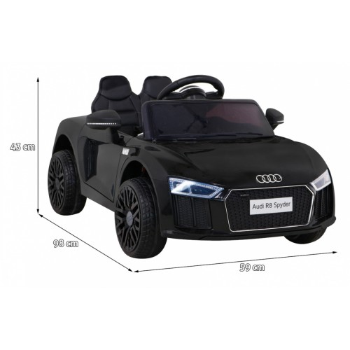 Audi R8 na akumulator dla dzieci Czarny