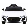 Audi R8 LIFT Samochodzik na akumulator Biały + Pilot + Koła EVA + MP3 + LED