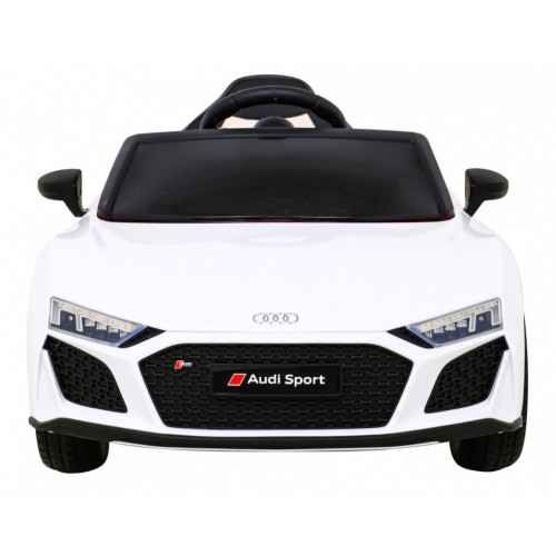 Audi R8 LIFT Samochodzik na akumulator Biały + Pilot + Koła EVA + MP3 + LED