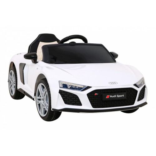 Audi R8 LIFT Samochodzik na akumulator Biały + Pilot + Koła EVA + MP3 + LED
