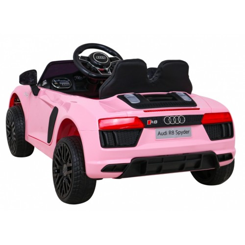 Audi R8 na akumulator dla dzieci Różowy + Pilot + EVA + Wolny Start + MP3 LED