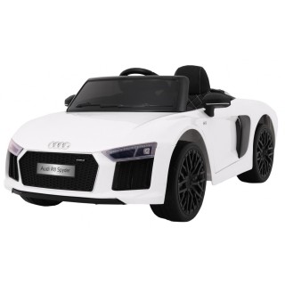 Audi R8 Spyder na akumulator Biały + Pilot