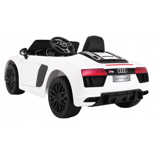 Audi R8 Spyder na akumulator Biały + Pilot