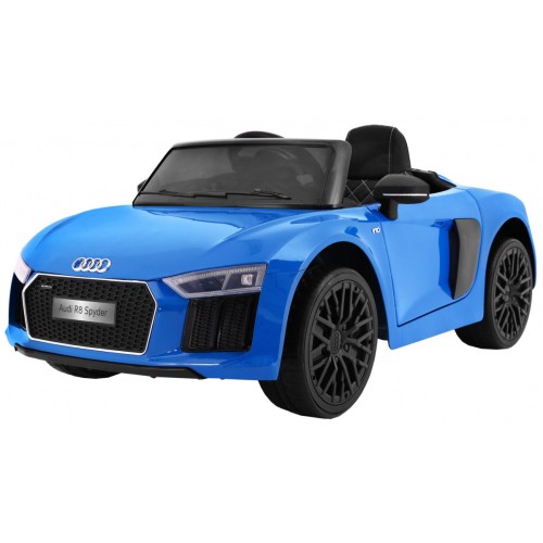 Audi R8 Spyder na akumulator Lakier Niebieski + Pilot