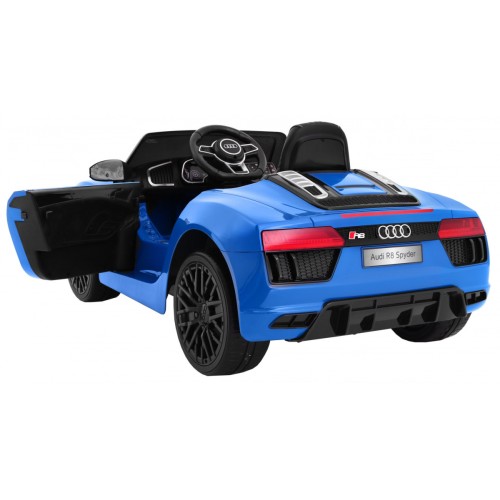 Audi R8 Spyder na akumulator Lakier Niebieski + Pilot