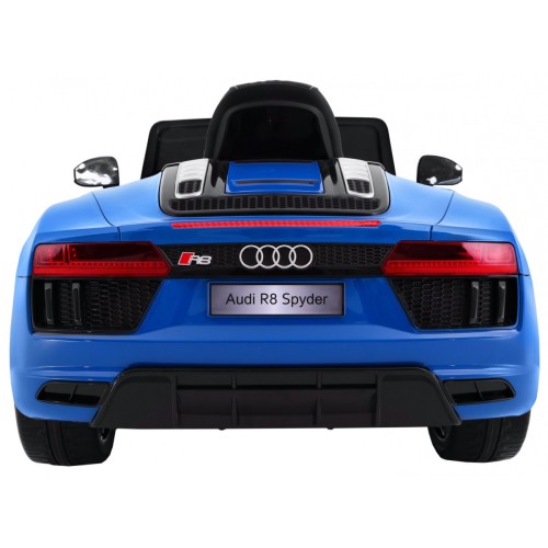 Audi R8 Spyder na akumulator Lakier Niebieski + Pilot