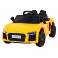 Audi R8 na akumulator dla dzieci Żółty + Pilot