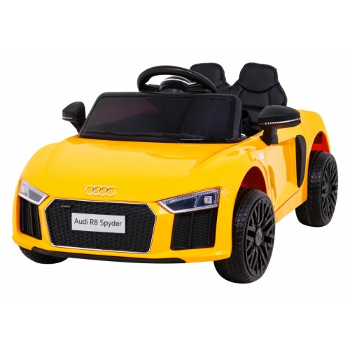 Audi R8 na akumulator dla dzieci Żółty + Pilot