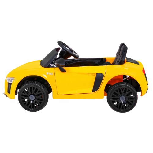Audi R8 na akumulator dla dzieci Żółty + Pilot