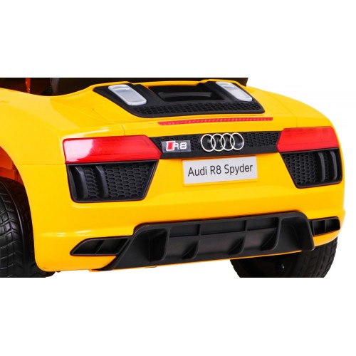 Audi R8 na akumulator dla dzieci Żółty + Pilot