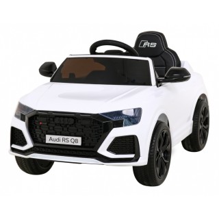 Audi RS Q8 Autko na akumulator Biały + Pilot + Wolny Start + EVA + LED + MP3 USB