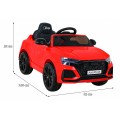 Audi RS Q8 Autko na akumulator Czerwony + Pilot + Wolny Start + EVA + LED + MP3 USB
