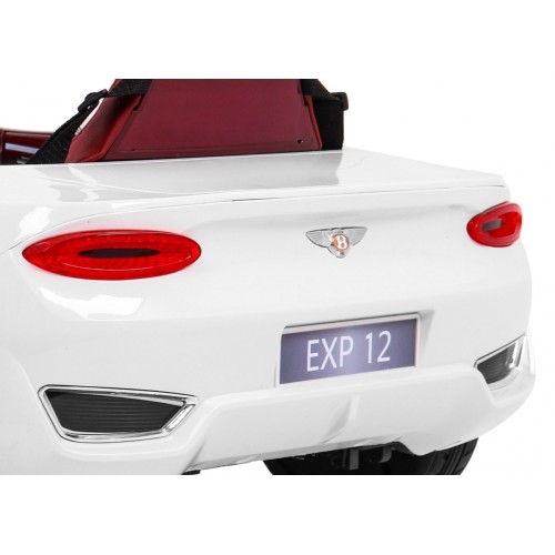 Auto na akumulator Bentley EXP 12 dla dzieci Biały + Pilot + Otwierane drzwi + Elegancki wygląd