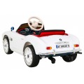 Autko BMW 507 Retro elektryczne dla dzieci Biały roadster