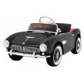 Autko BMW 507 Retro elektryczne dla dzieci Czarny Roadster