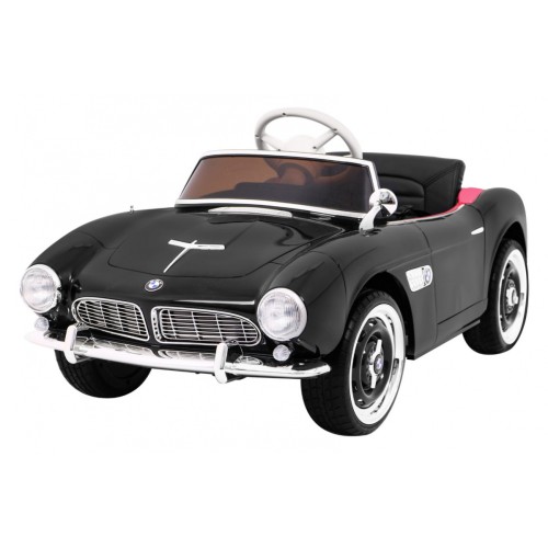 Autko BMW 507 Retro elektryczne dla dzieci Czarny Roadster