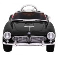Autko BMW 507 Retro elektryczne dla dzieci Czarny Roadster