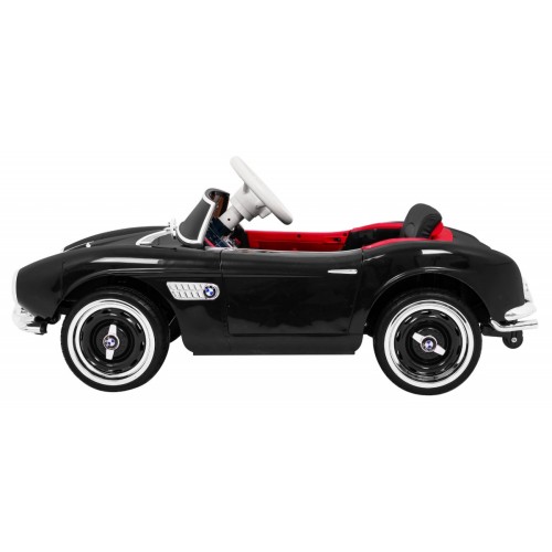 Autko BMW 507 Retro elektryczne dla dzieci Czarny Roadster