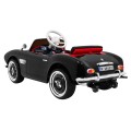 Autko BMW 507 Retro elektryczne dla dzieci Czarny Roadster