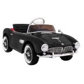 Autko BMW 507 Retro elektryczne dla dzieci Czarny Roadster