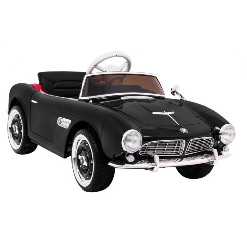 Autko BMW 507 Retro elektryczne dla dzieci Czarny Roadster