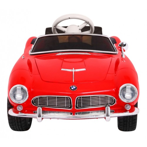 Autko BMW 507 Retro elektryczne dla dzieci Czerwony Roadster