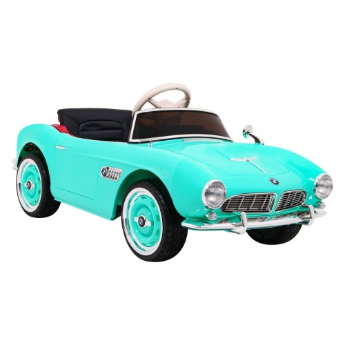 Autko BMW 507 Retro elektryczne dla dzieci Zielony