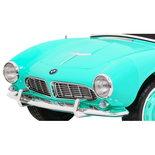 Autko BMW 507 Retro elektryczne dla dzieci Zielony