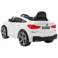 BMW 6 GT Autko na akumulator Biały + Pilot + Wolny Start + EVA + Pasy + LED MP3