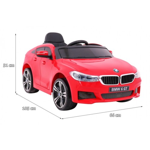 BMW 6 GT Autko na akumulator Czerwone + Pilot