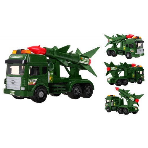 Military toy car with a rocket launcher Sounds
